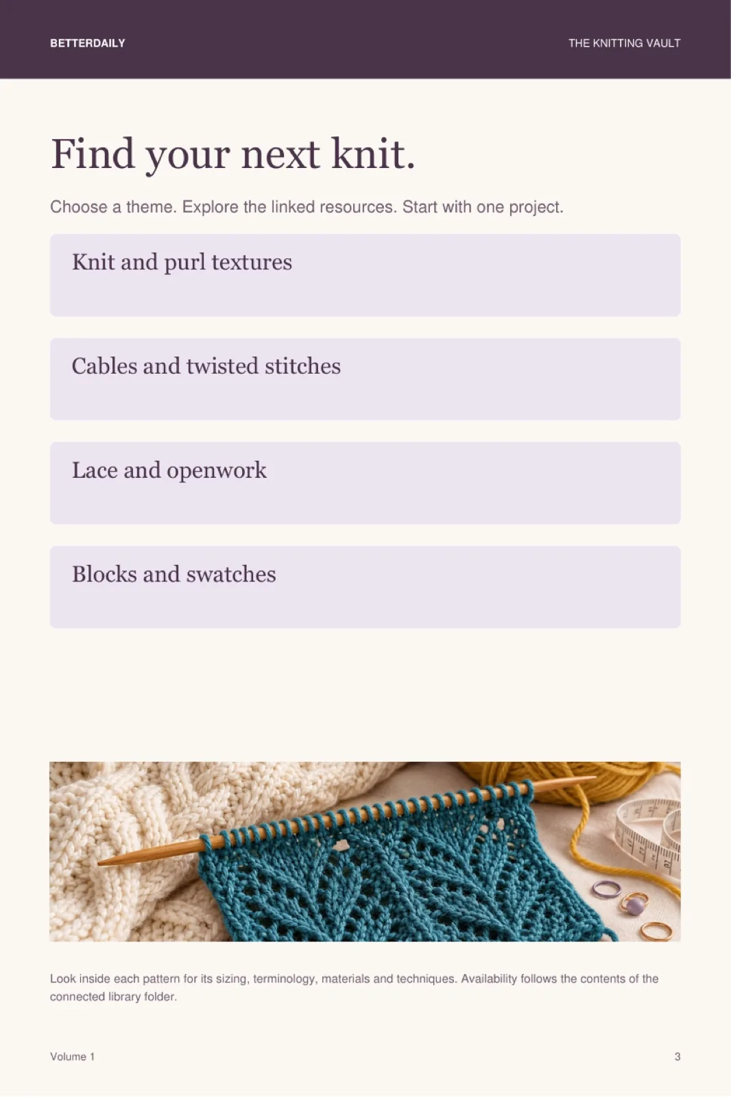 Find your next knit