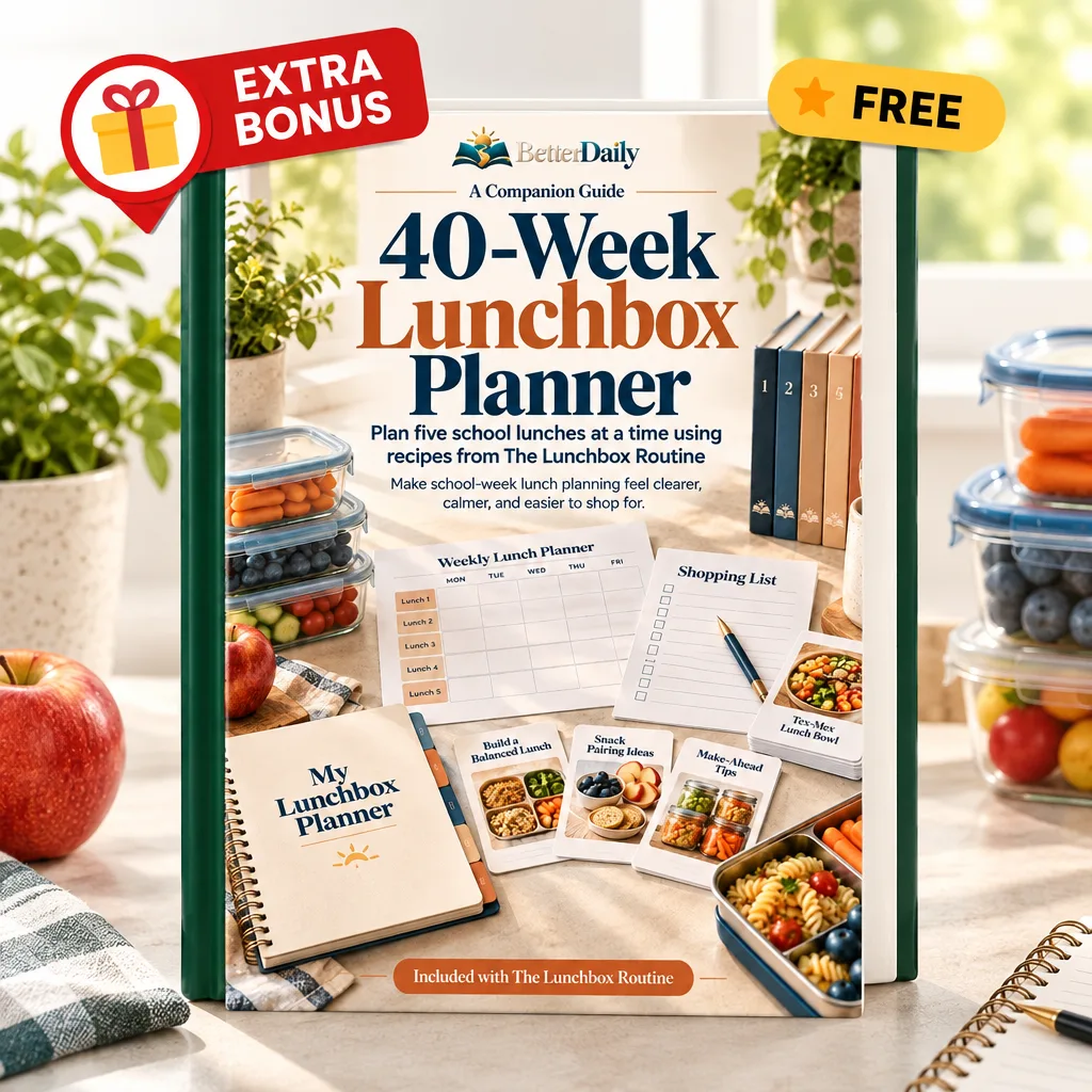 40-Week Lunchbox Planner bonus cover