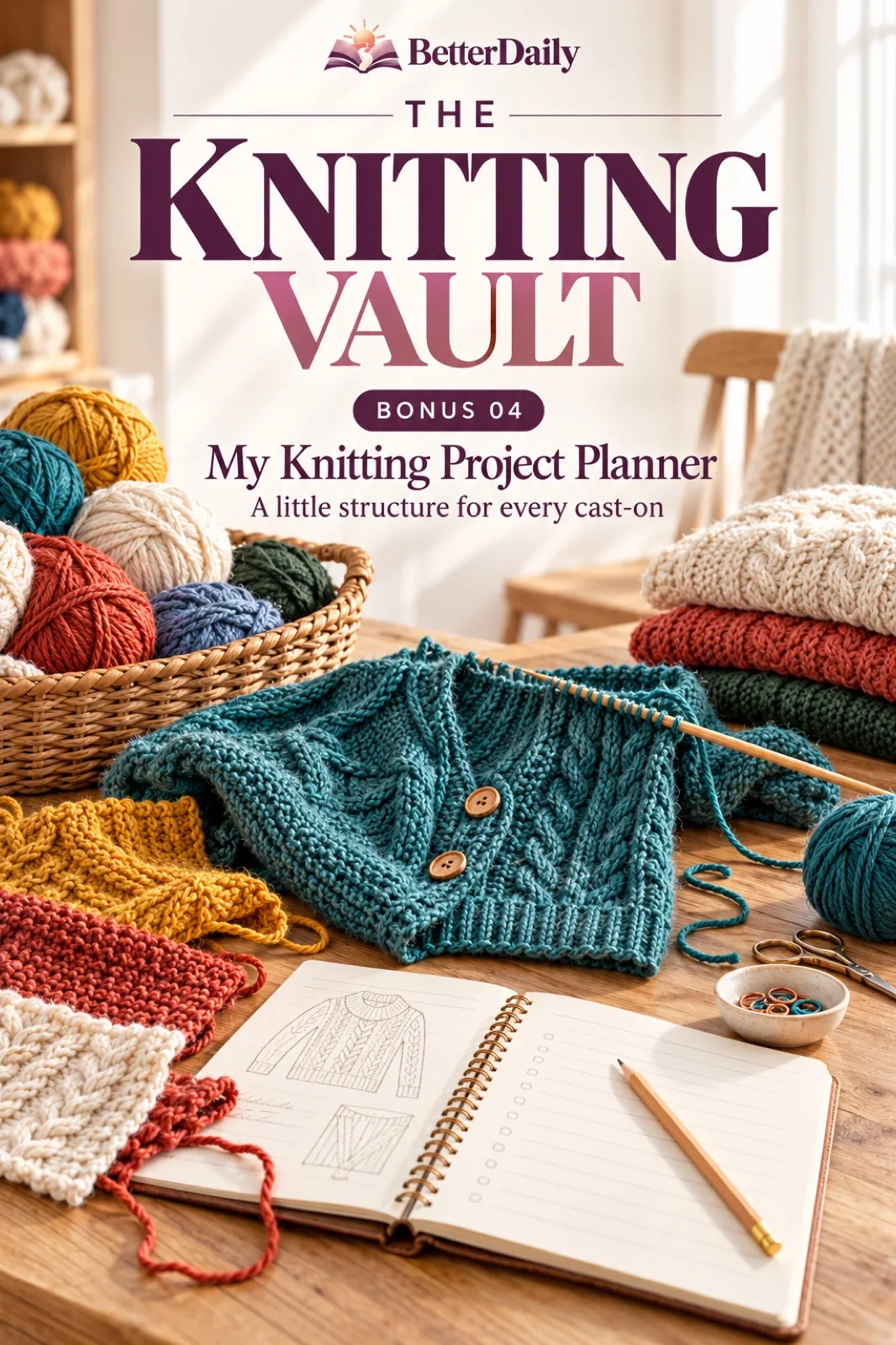 My Knitting Project Planner ebook cover