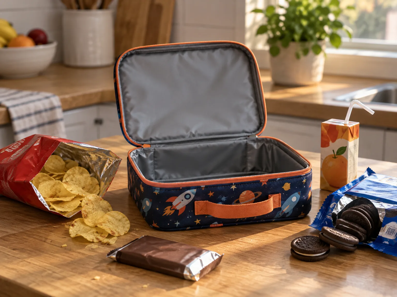 Packaged snacks became the default